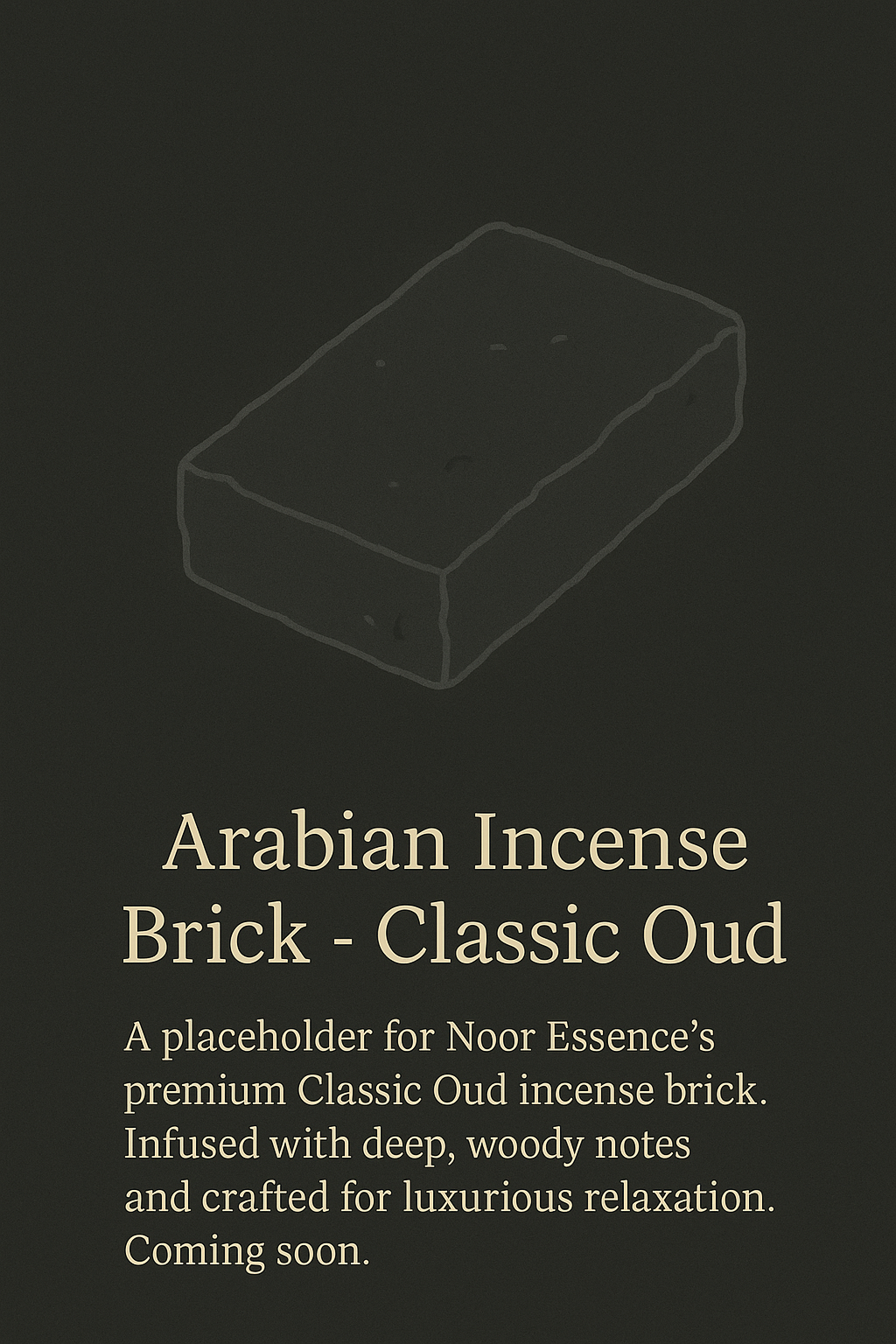 Arabian Incense Brick - Classic Oud